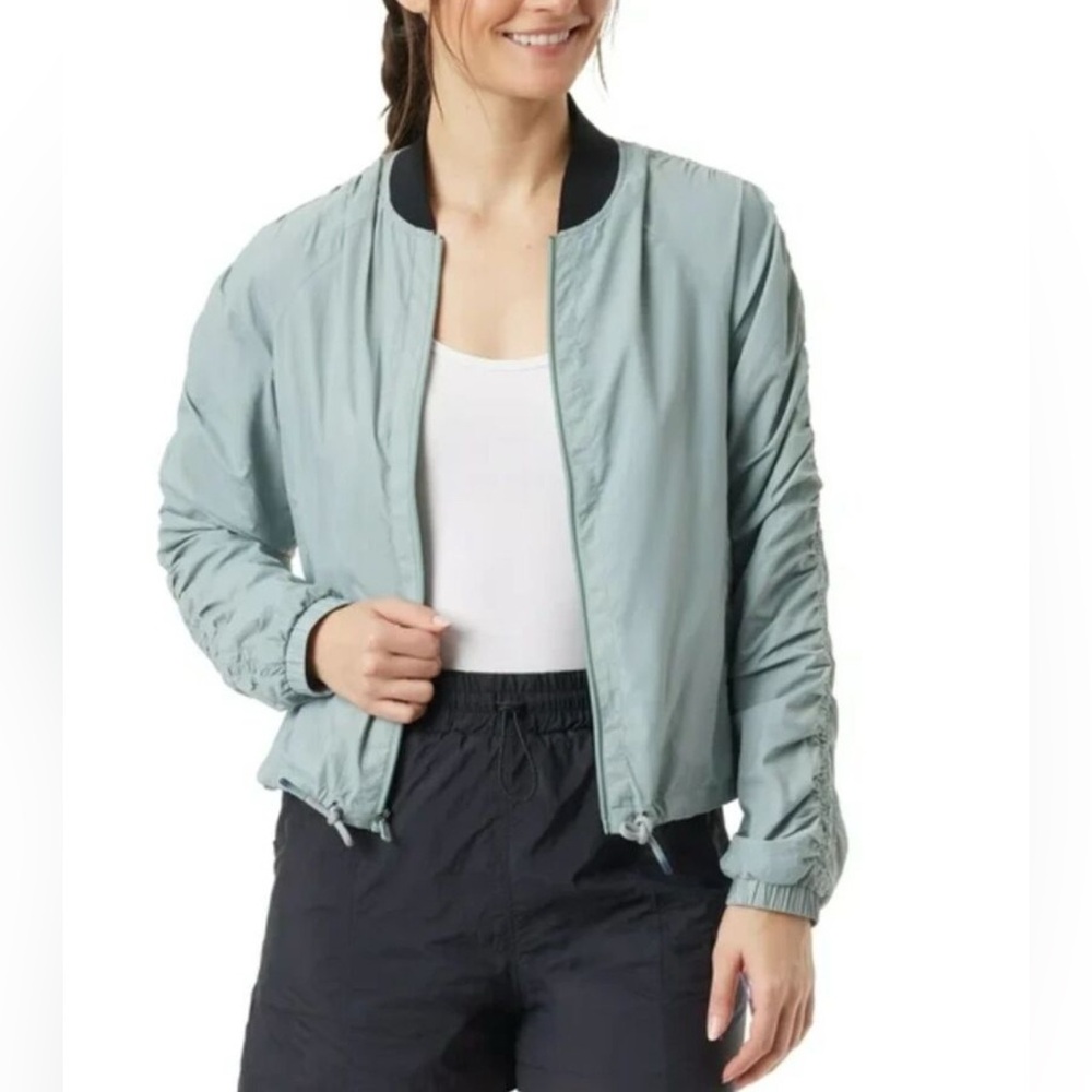 Bass Outdoor Women’s packable Regular fit‎ Bomber Jacket Coat XXL silver Blue